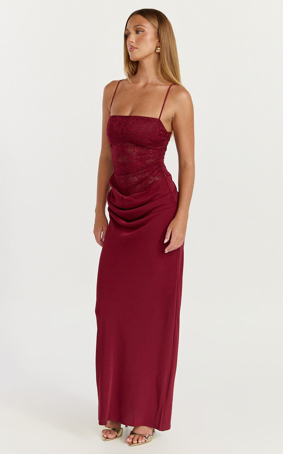 The Sienna Lace Maxi Dress thumbnail 3