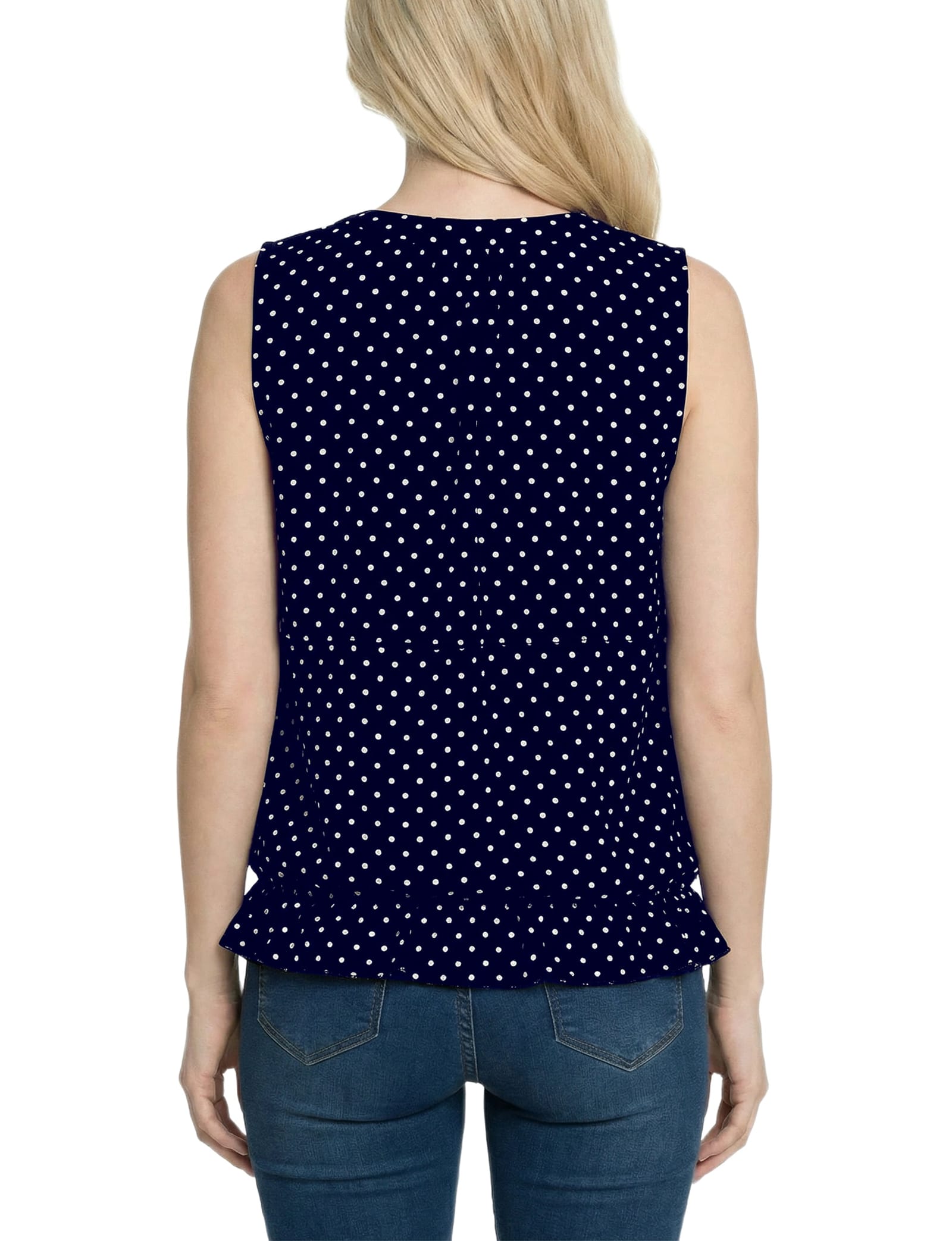 Sleeveless Ruffle Flounced Blouse thumbnail 4