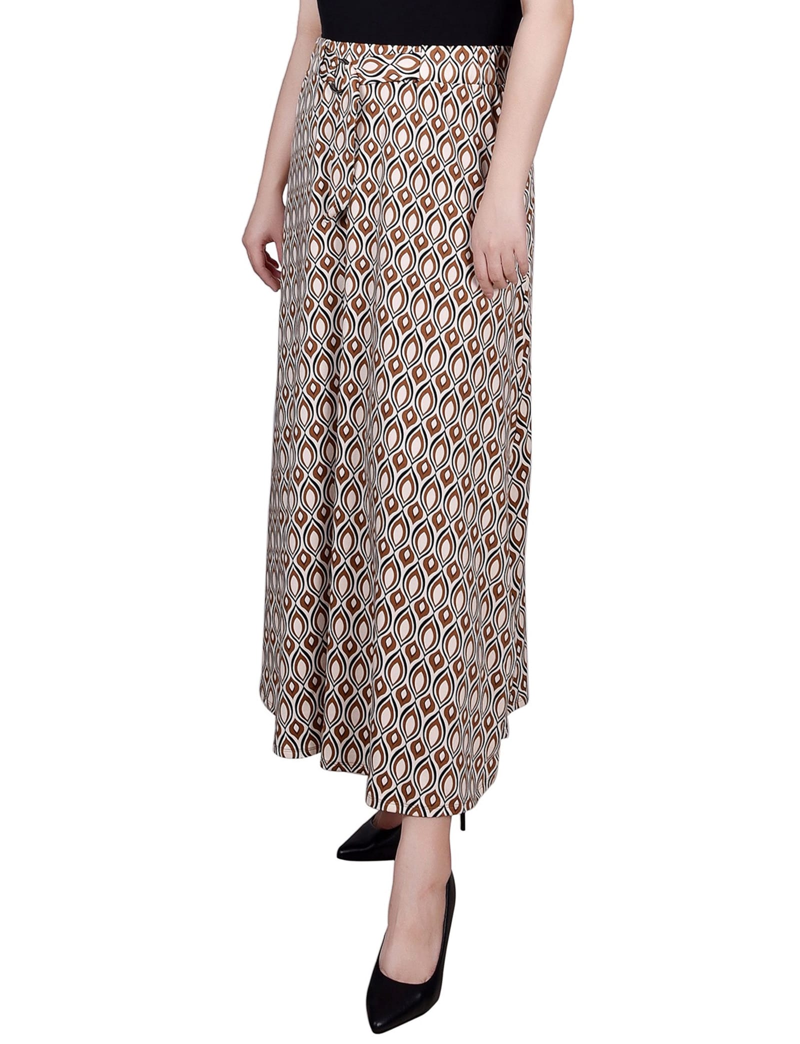 Petite Ring Detail Midi-Length Skirt thumbnail 2