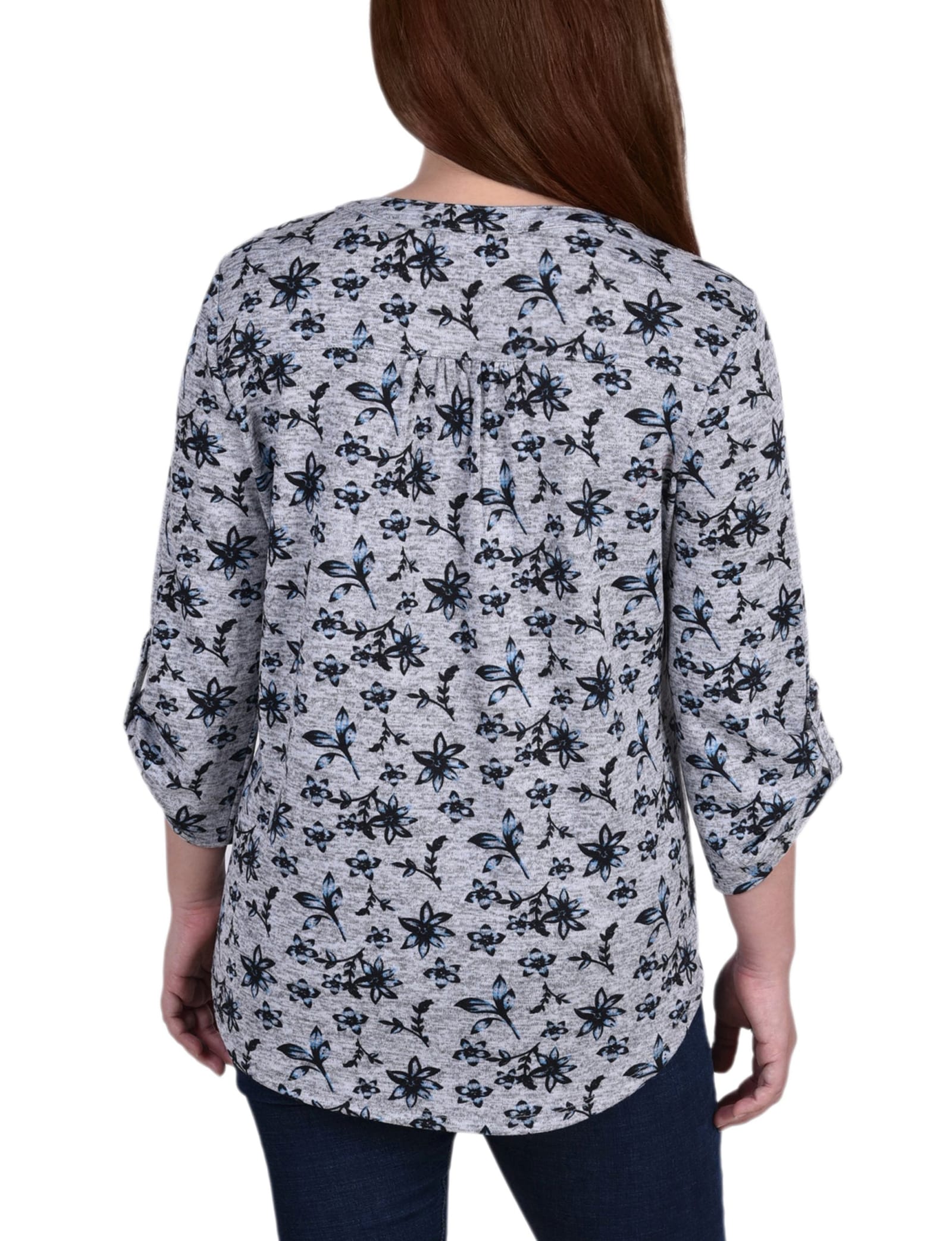 Petite 3/4 Roll Sleeve Top thumbnail 3