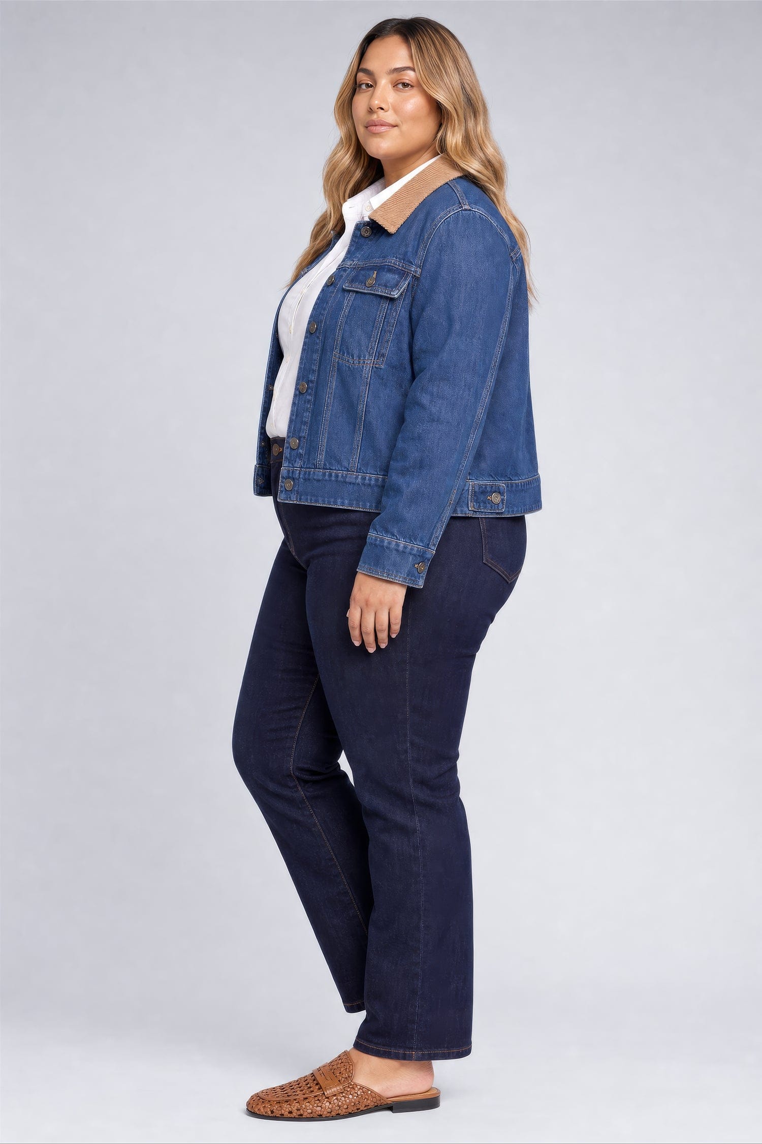 Denim Jacket in Plus Size thumbnail 4