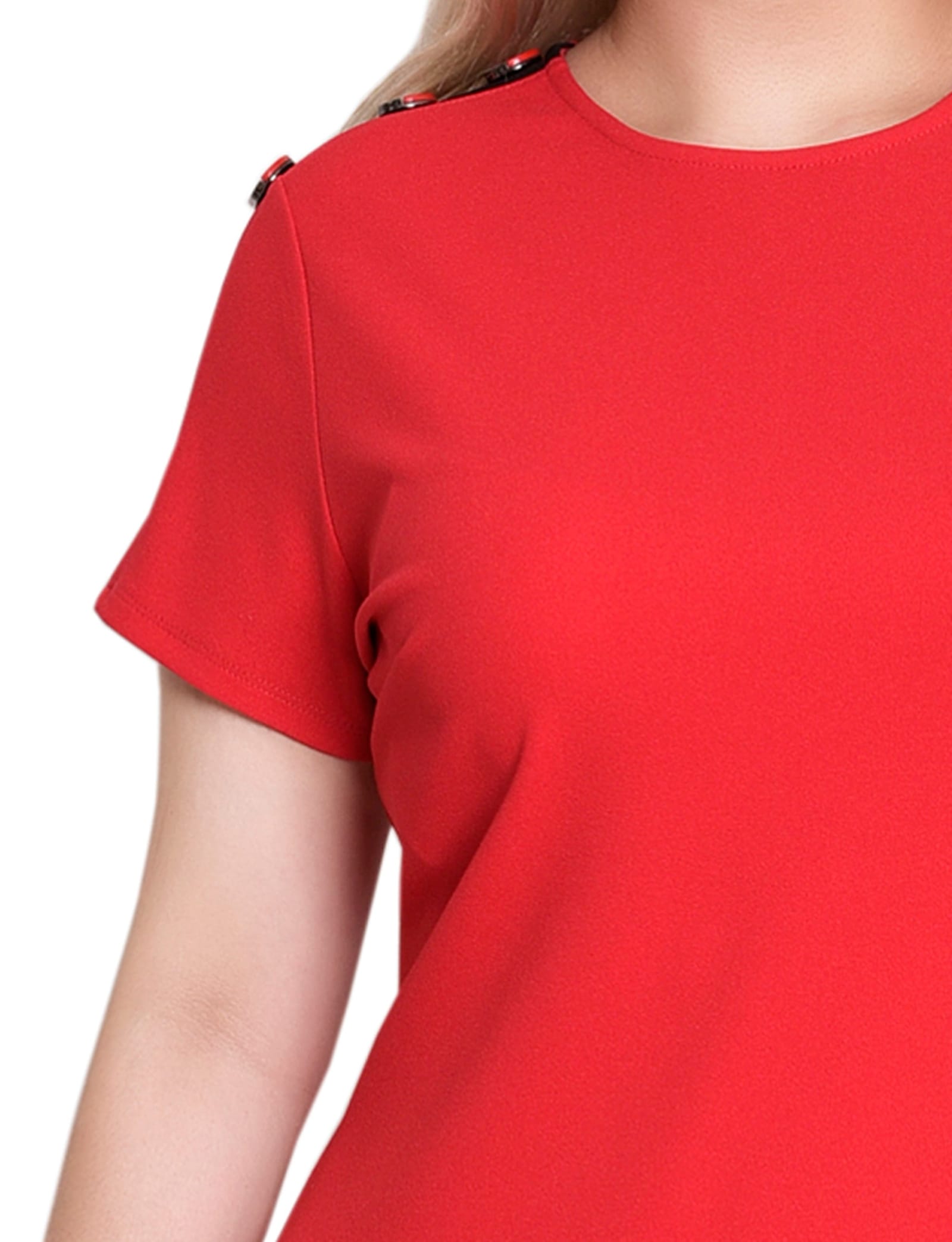 Short Sleeve Asymmetrical Hem Dress thumbnail 3