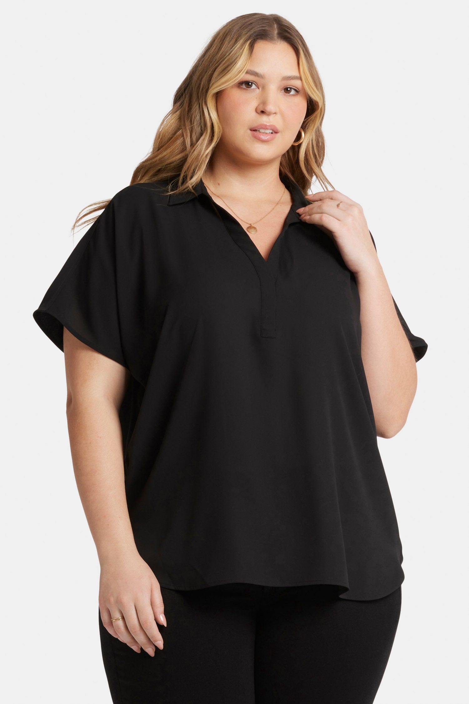 Becky Short Sleeved Blouse in Plus Size thumbnail 4