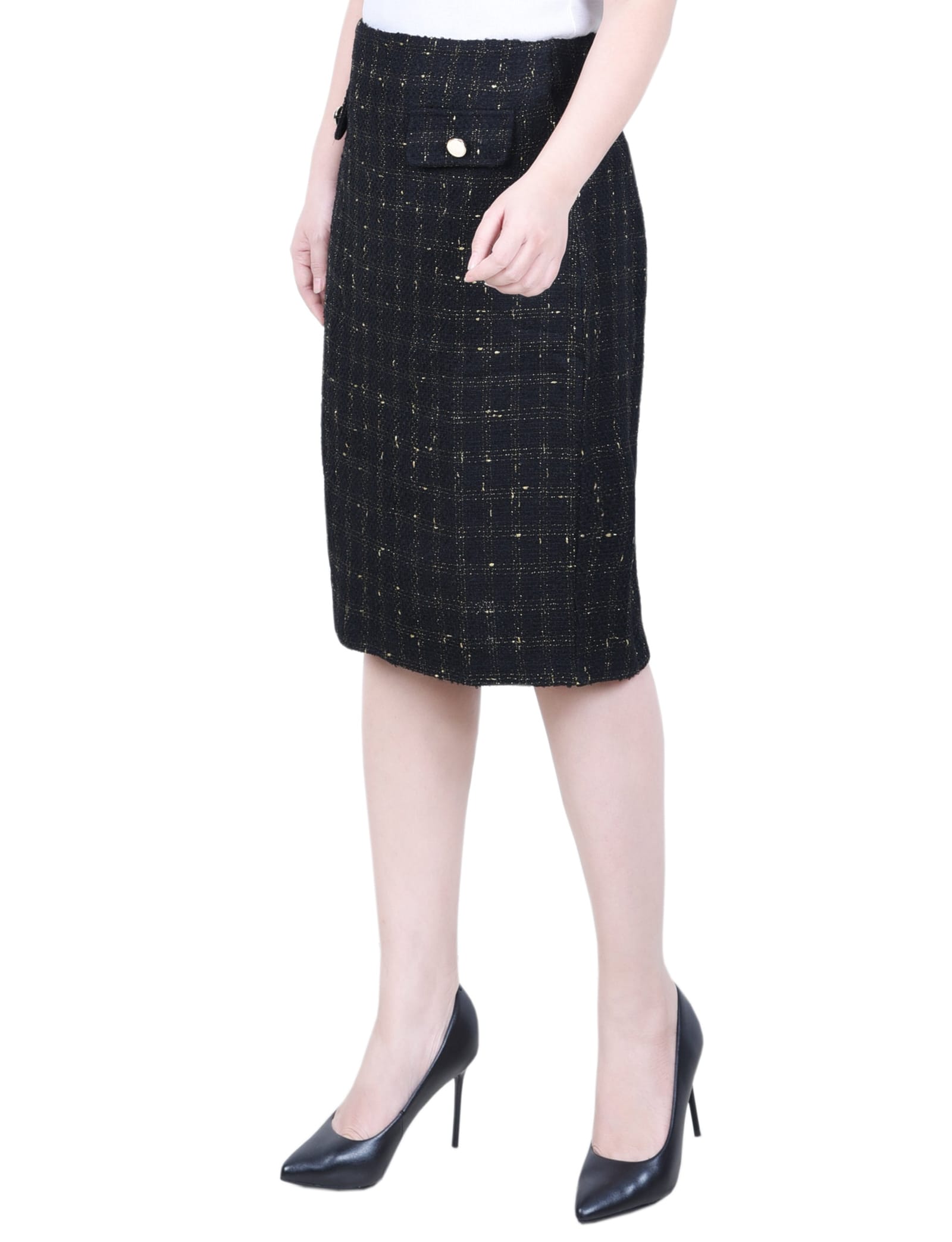 Petite Slim Double Knit Skirt thumbnail 2