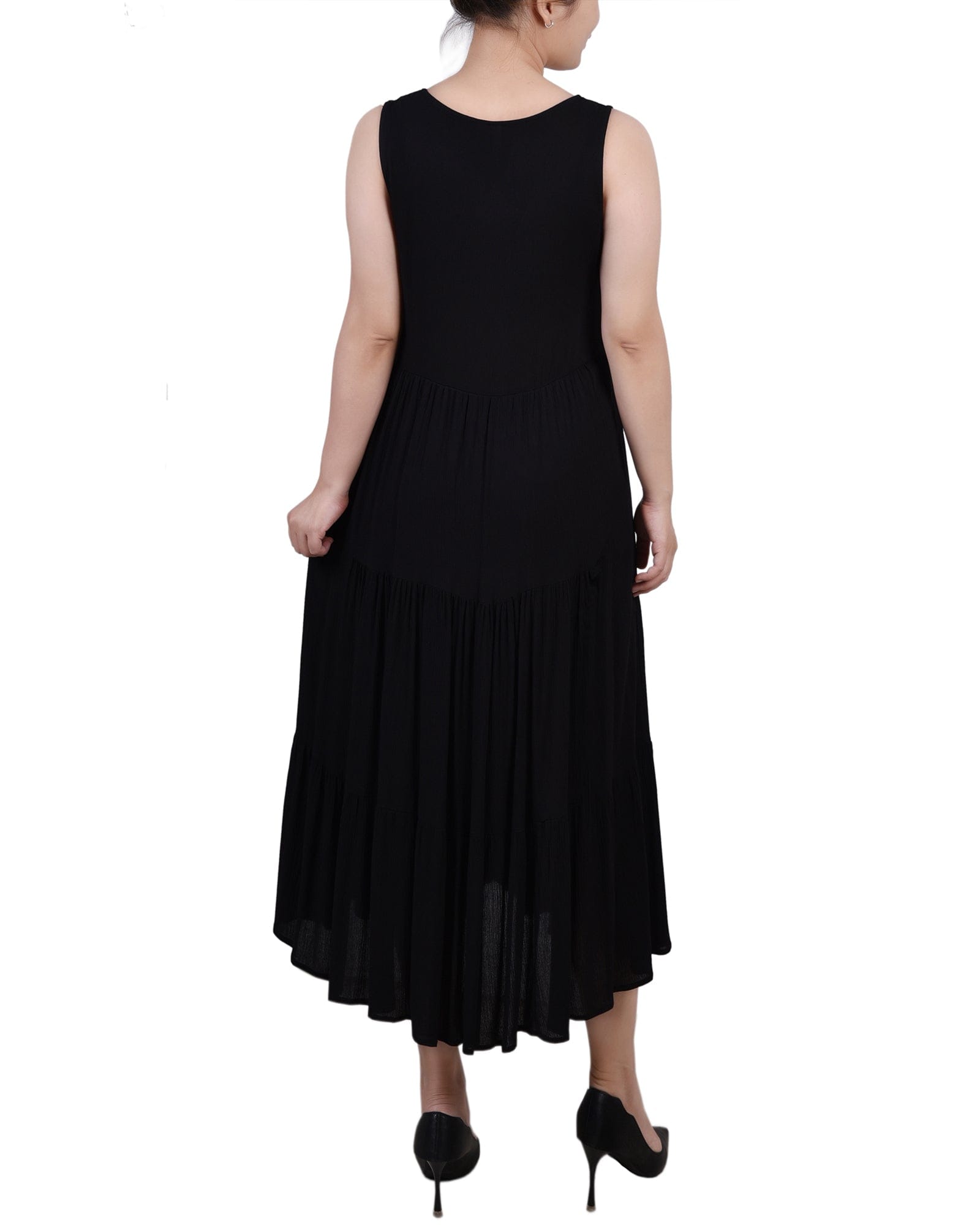 Petite Sleeveless Surplice Tiered Dress thumbnail 3