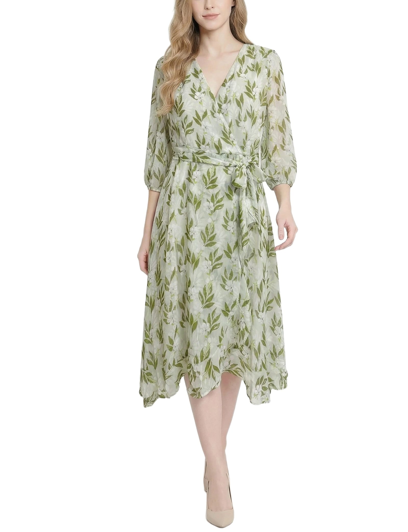 Green White Floral / Pxl