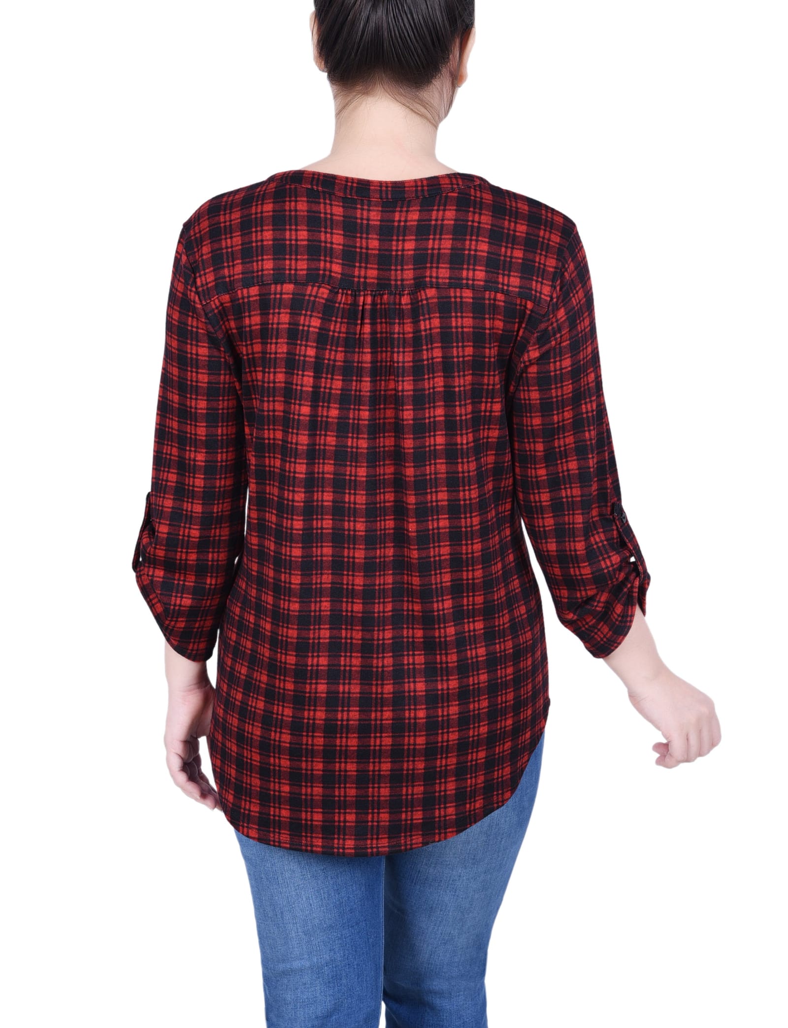 Petite 3/4 Roll Sleeve Top thumbnail 3