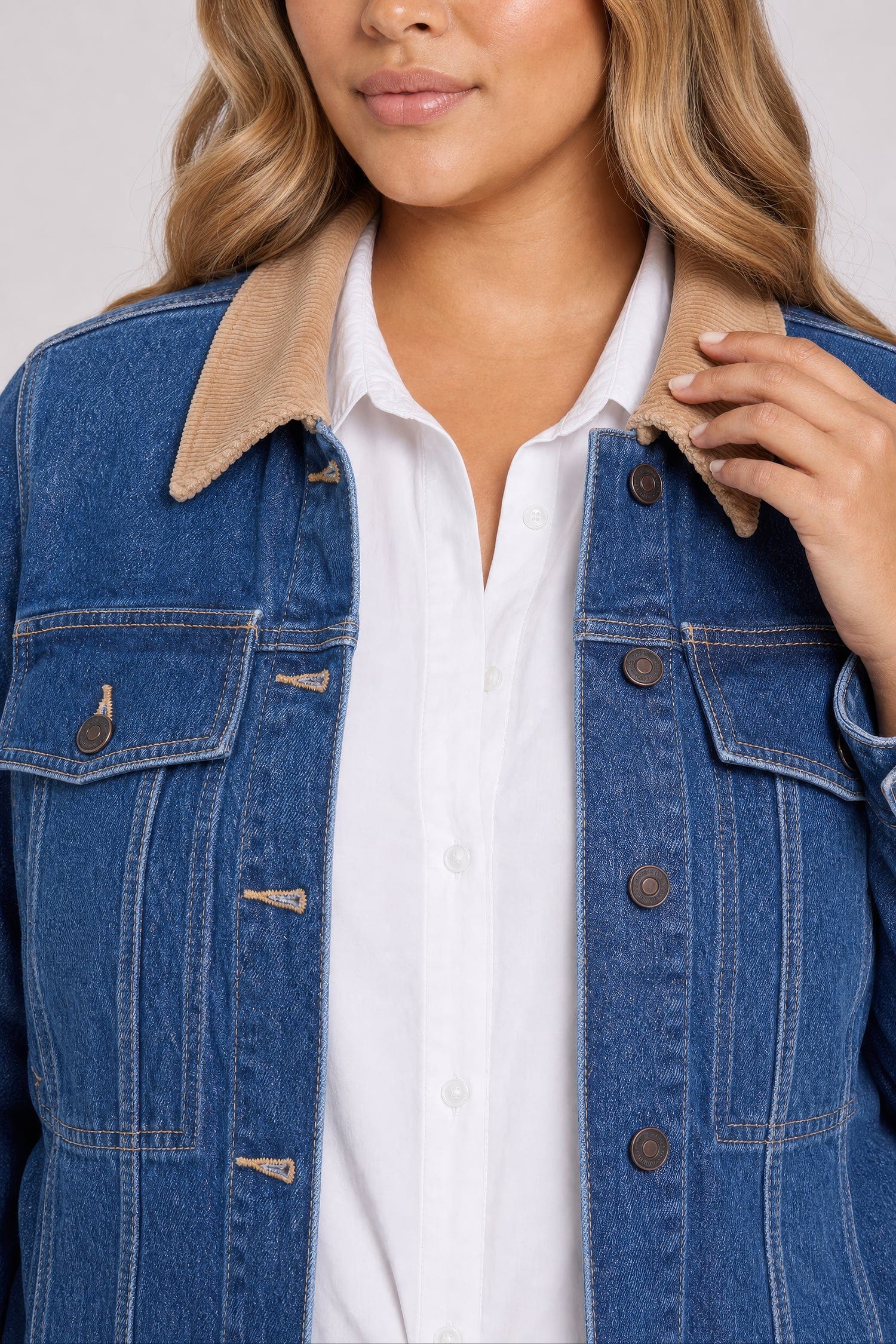 Denim Jacket in Plus Size thumbnail 2