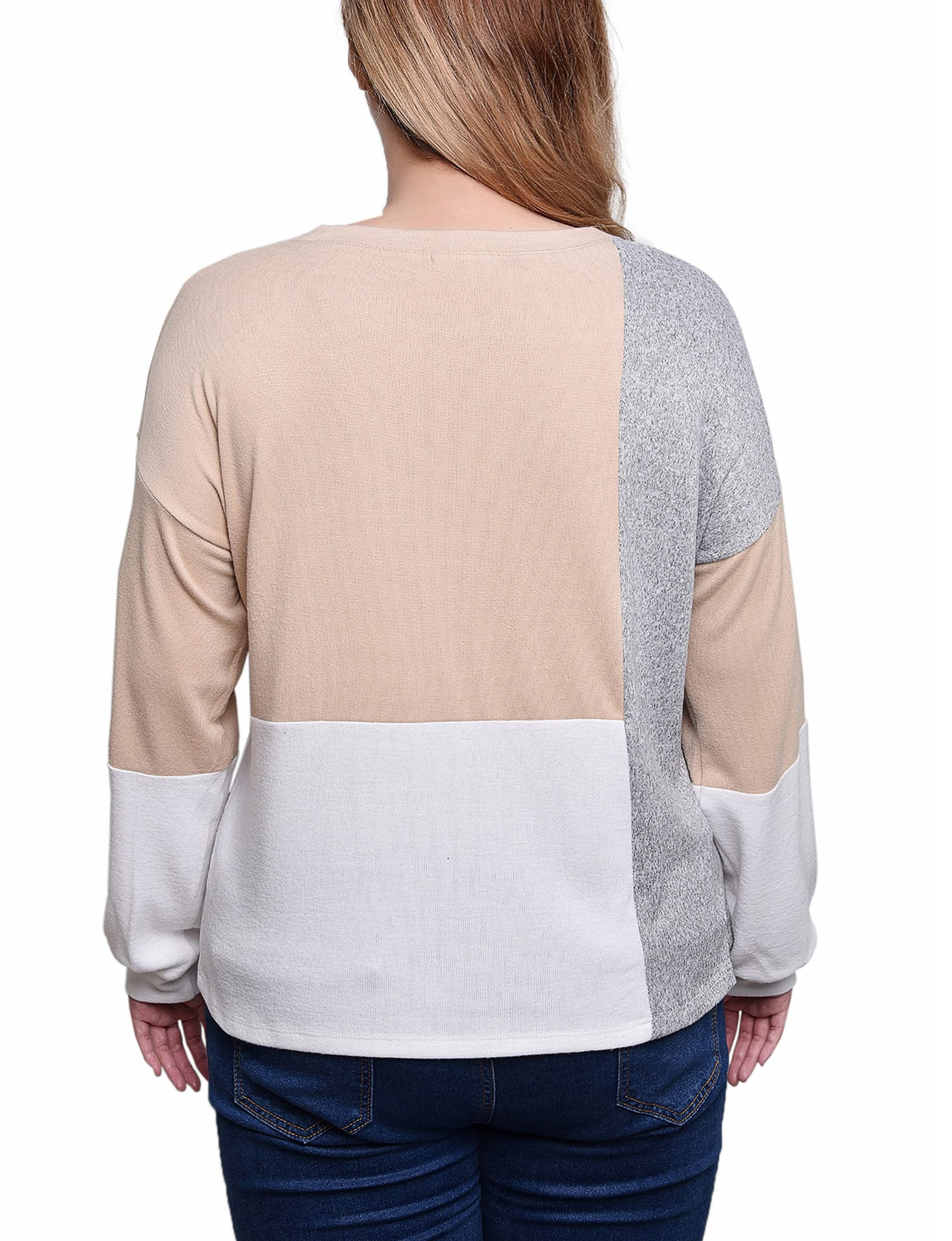 Long Sleeve Colorblocked Top thumbnail 4