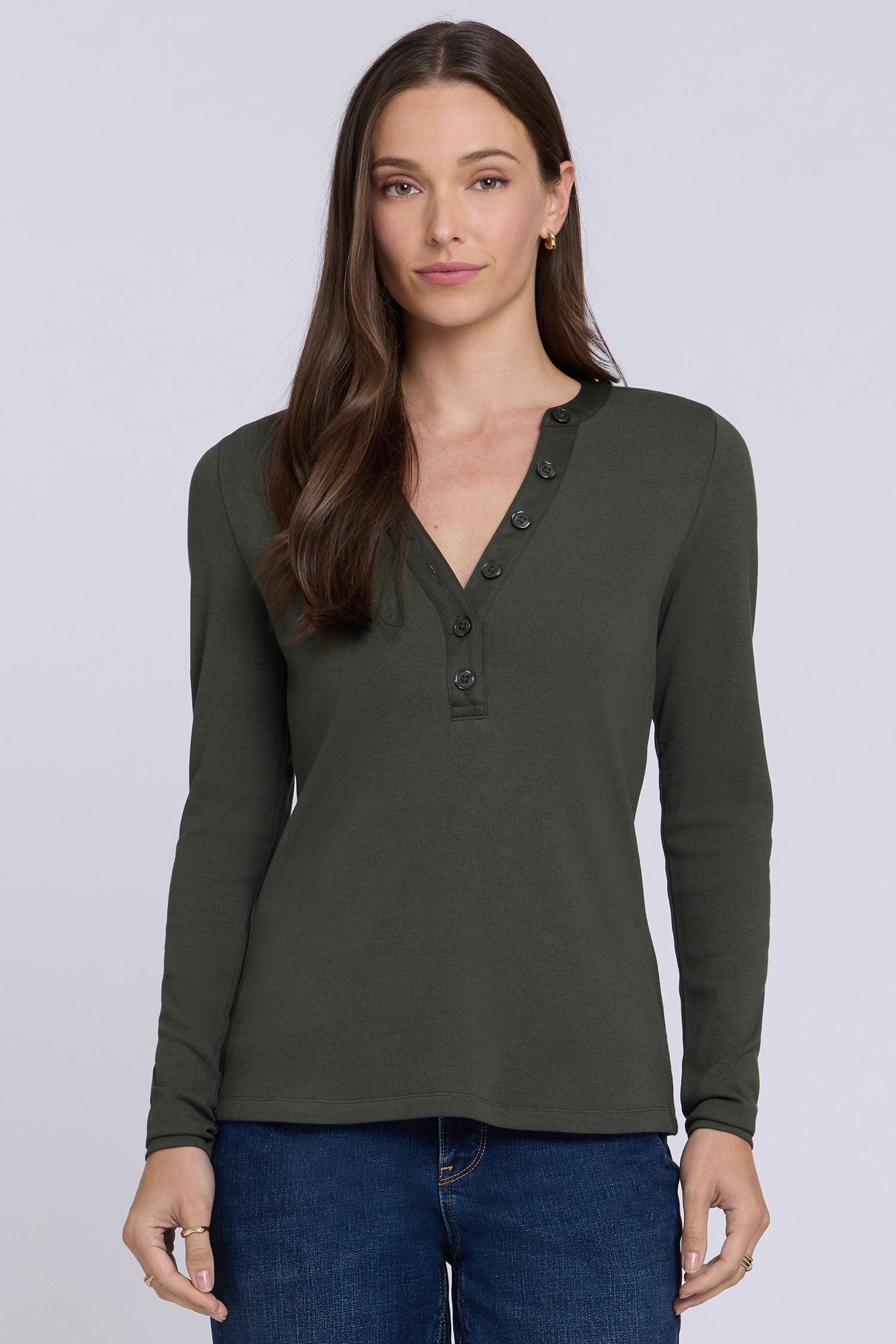 Emery Ribbed Henley thumbnail 2