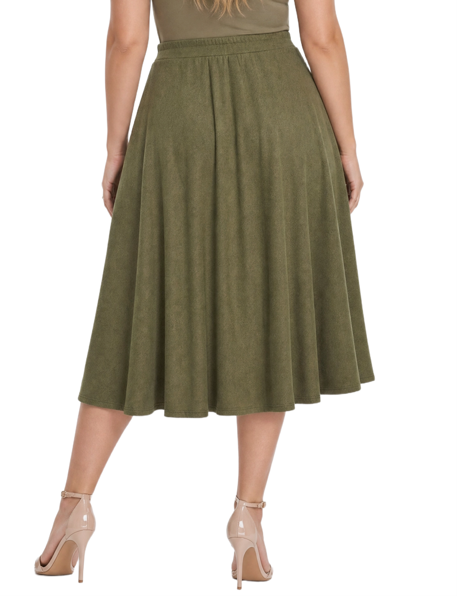 Plus Size Hacci a Line Skirt thumbnail 3