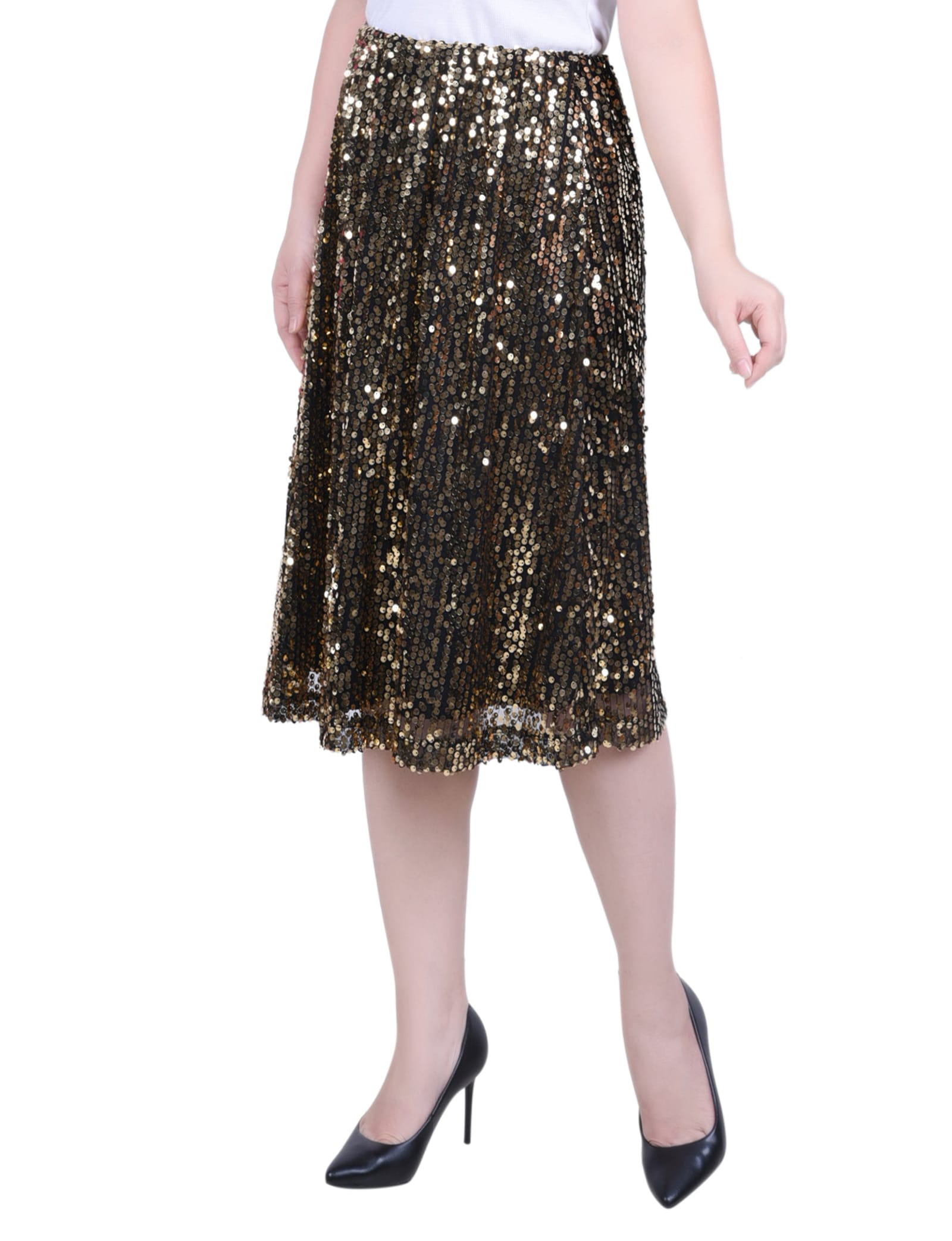 Petite Knee Length Sequined Skirt thumbnail 2