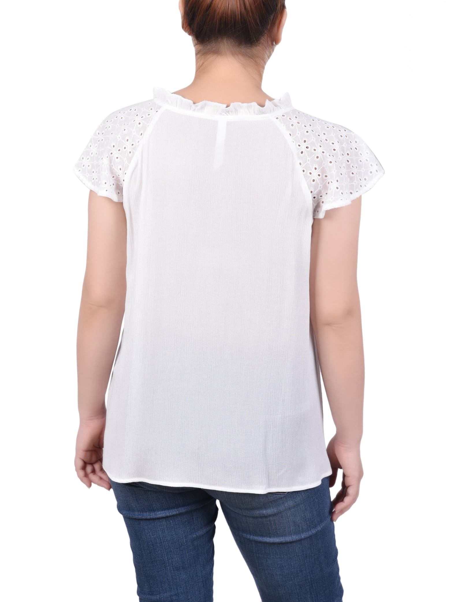 Eyelet Sleeve Blouse thumbnail 3