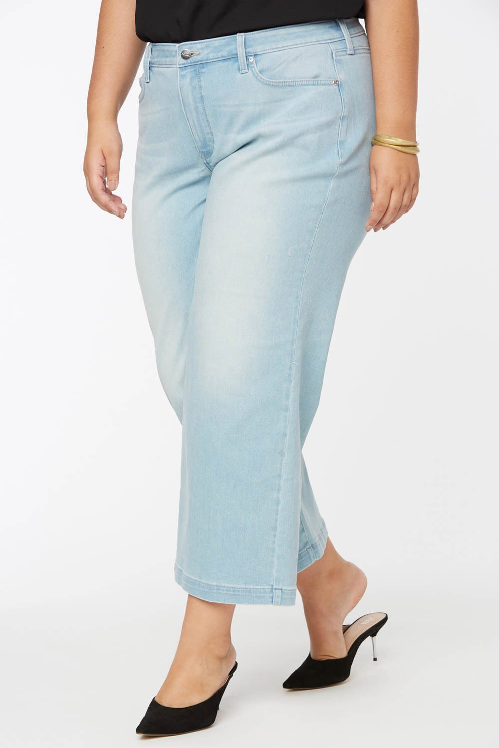 Teresa Wide Leg Ankle Jeans in Plus Size thumbnail 3