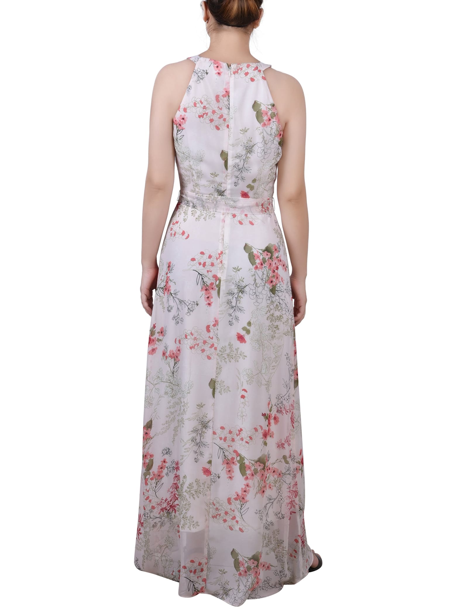 Petite Halter Front Chiffon Maxi Dress thumbnail 6