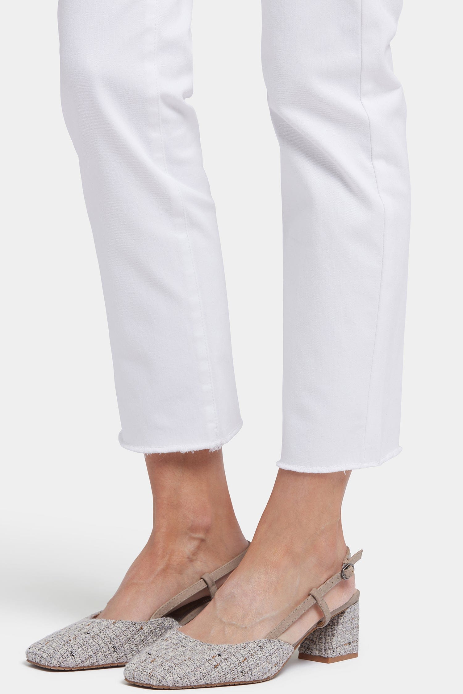 Sheri Slim Ankle Jeans with Frayed Hems thumbnail 2