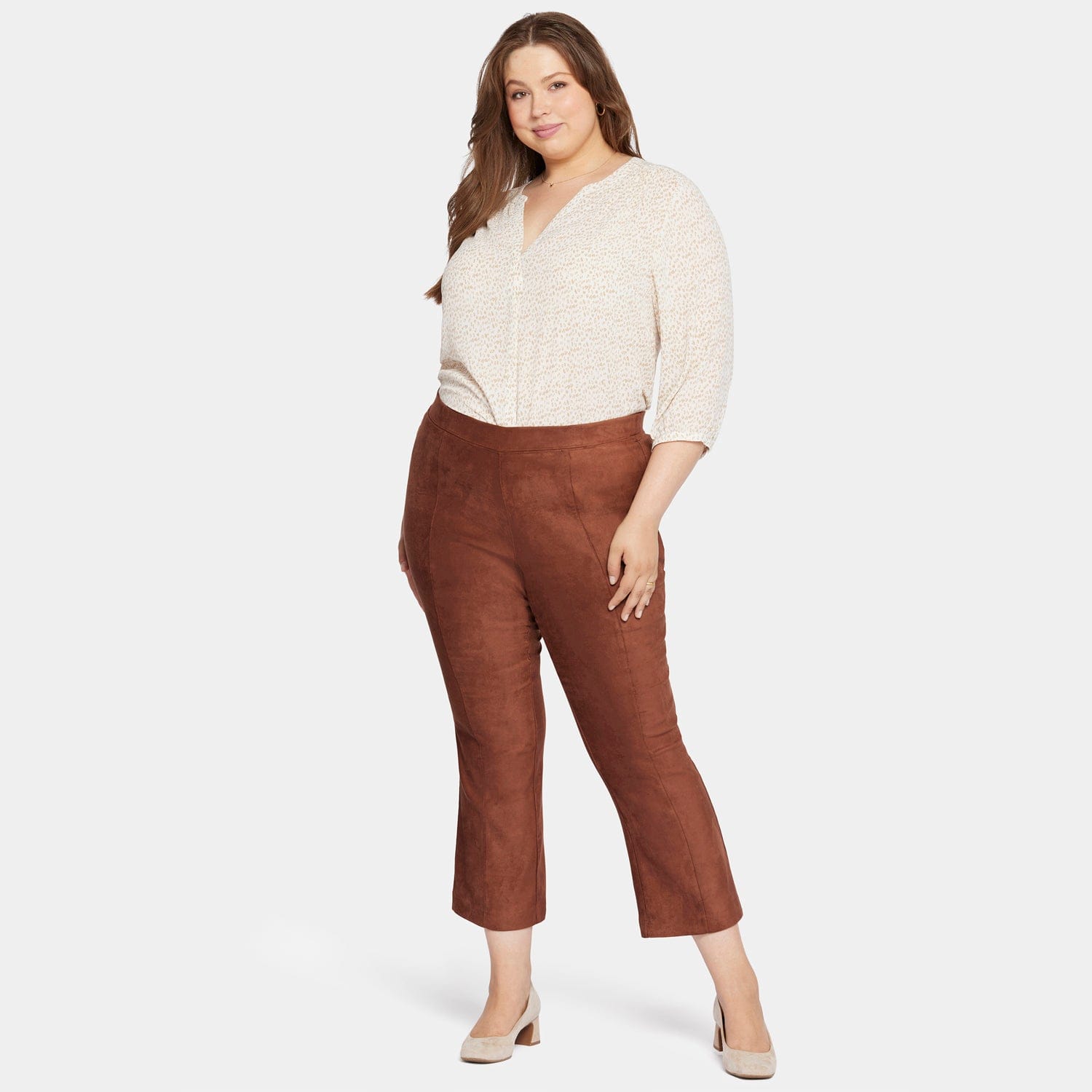Slim Bootcut Pull-on Pants in Plus Size thumbnail 7