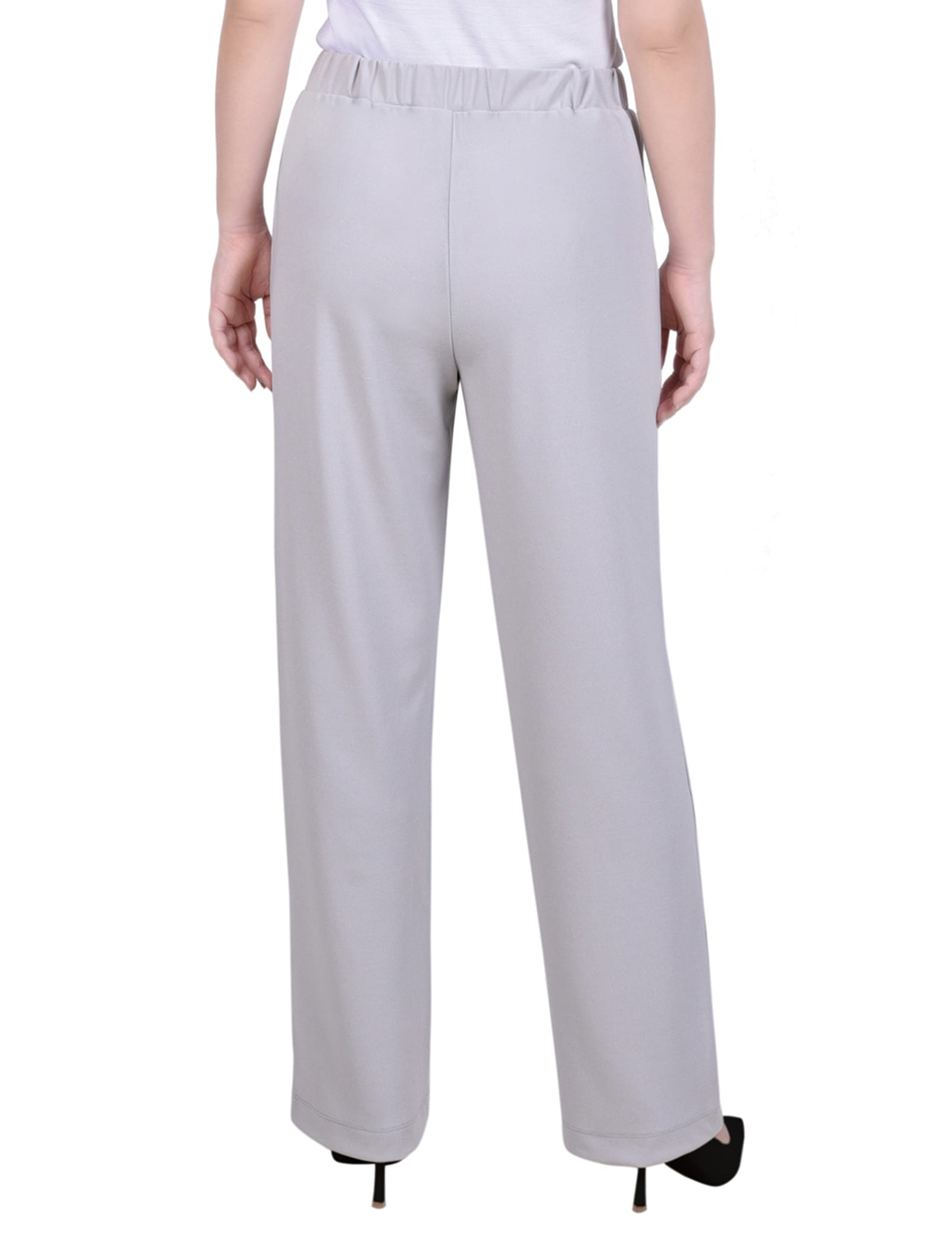 Petite Belted Scuba Crepe Pants thumbnail 4