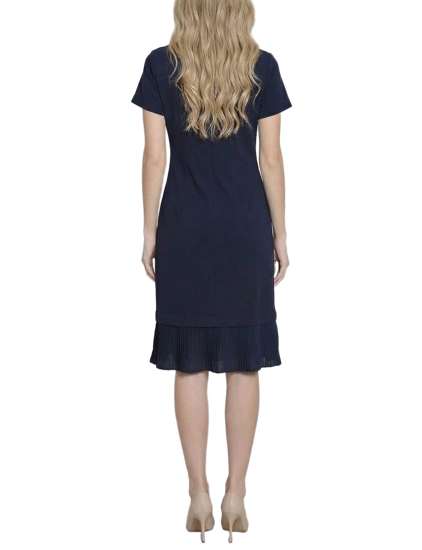 Petite Short Sleeve Pleat Hem Dress thumbnail 4