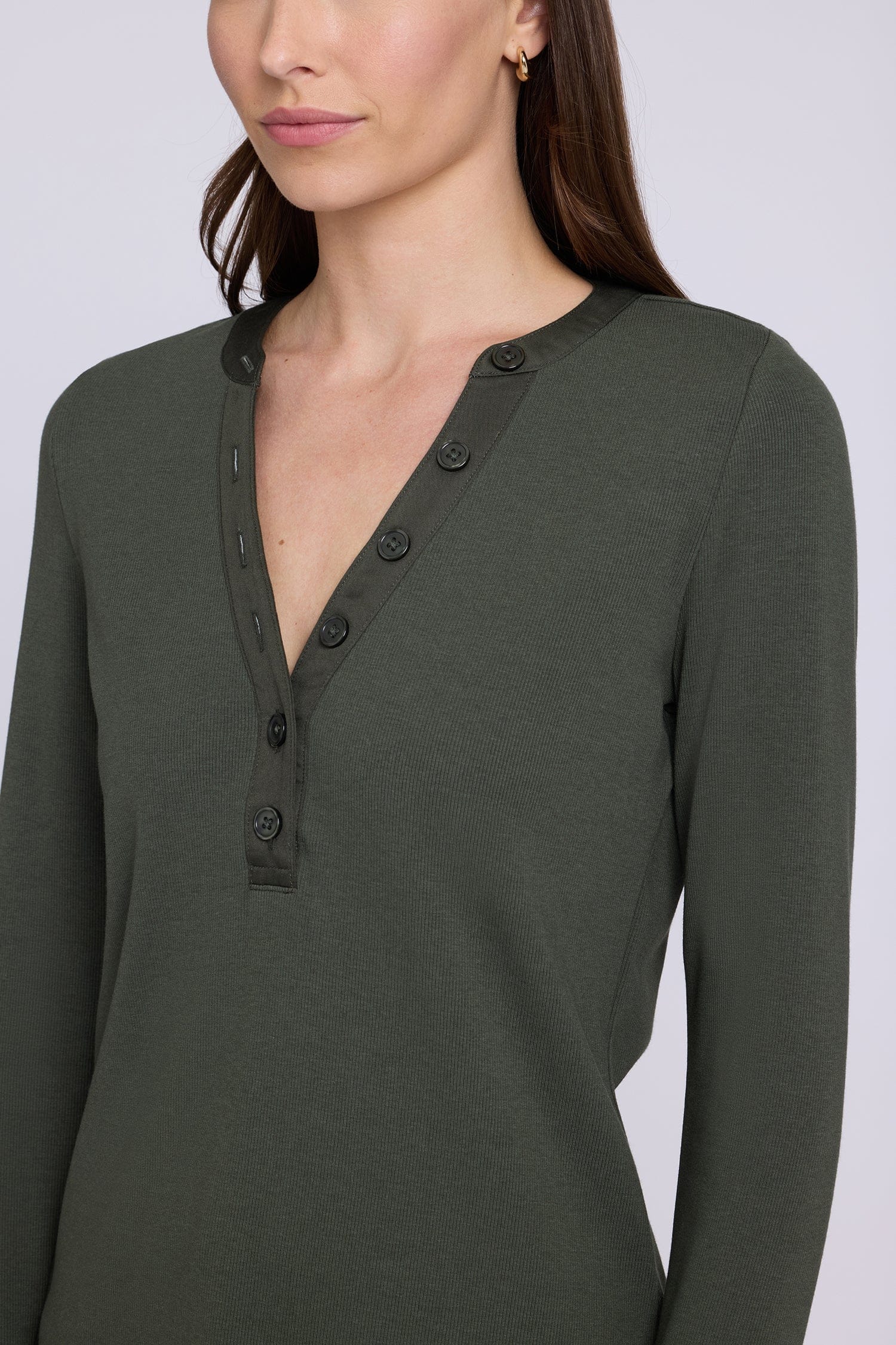 Emery Ribbed Henley thumbnail 6