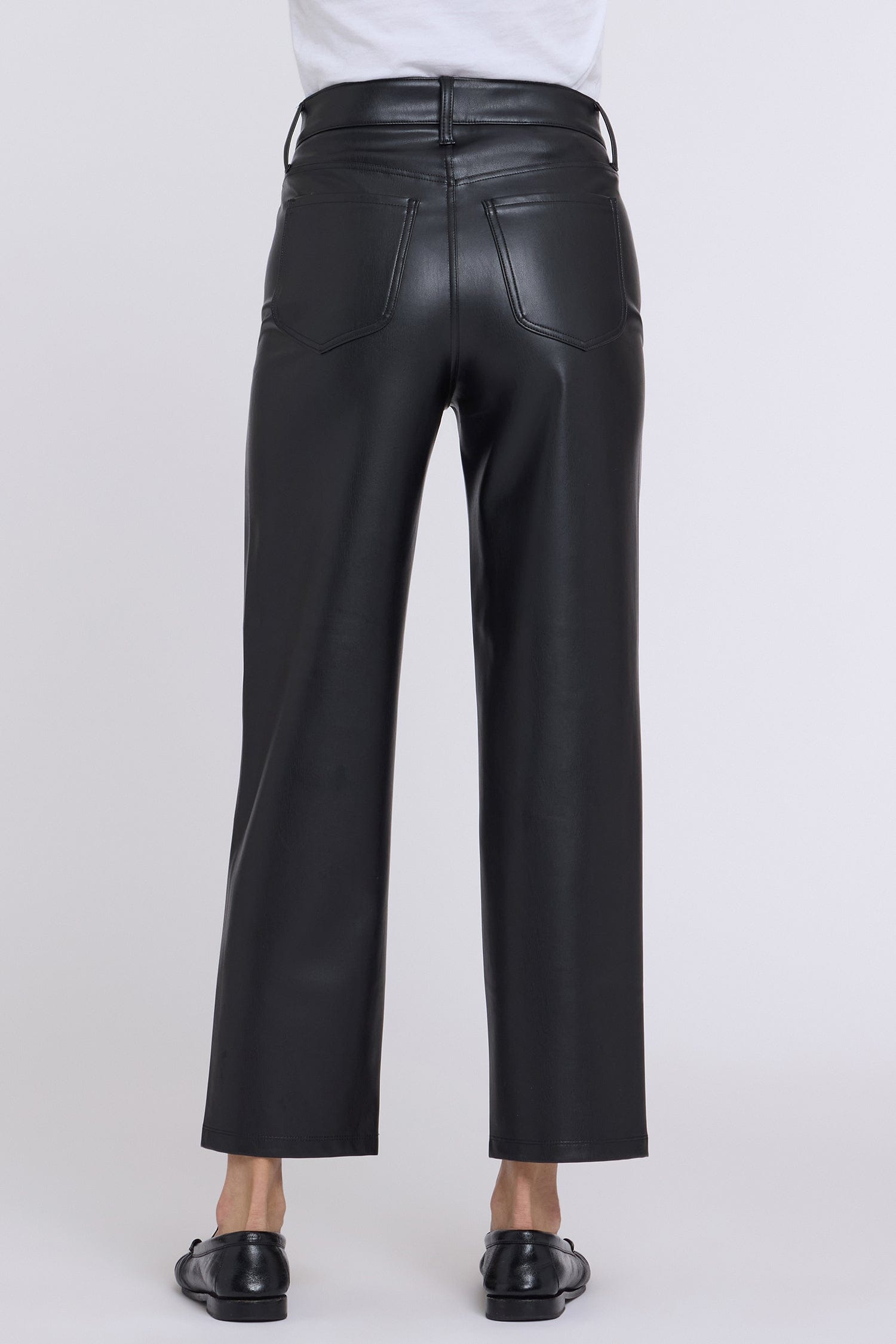 Faux Leather Kasey Stovepipe Pants thumbnail 3