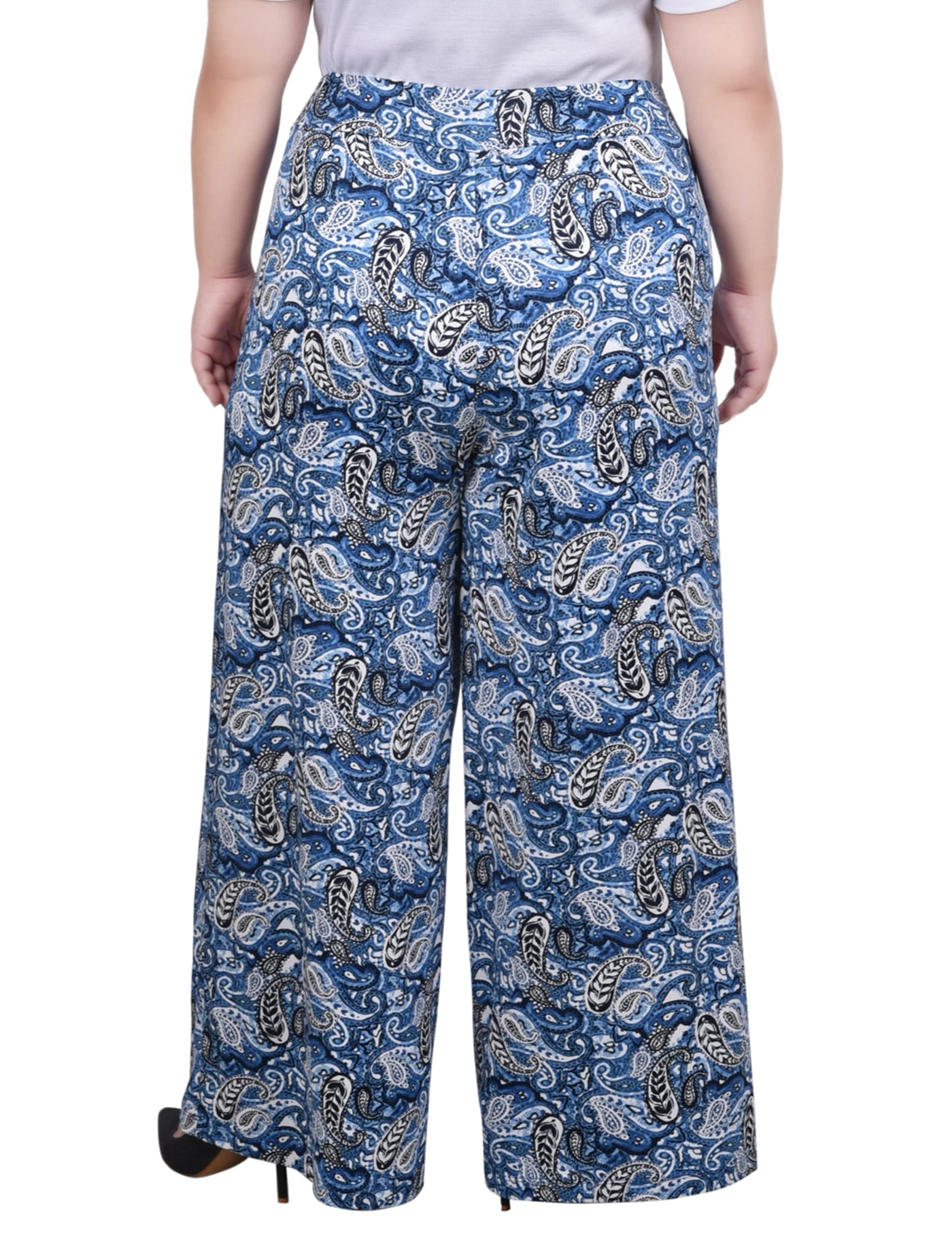 Plus Size Wide Leg Pull on Pant thumbnail 3