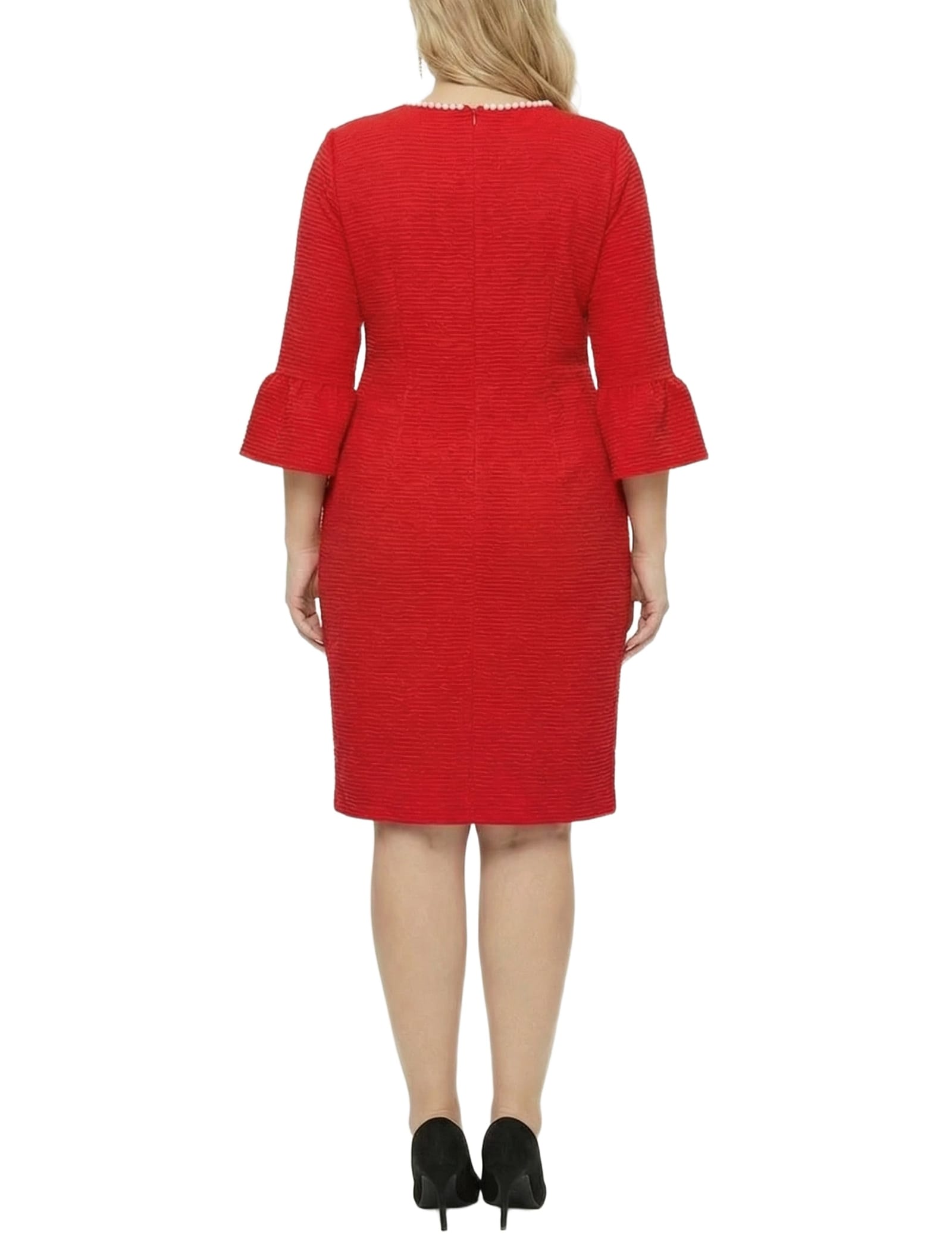 Petite 3/4 Sleeve Shawl Collar Dress thumbnail 5