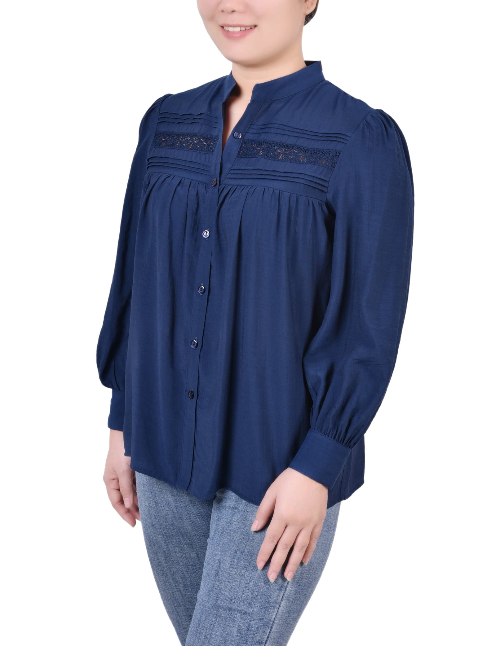 Long Sleeve Crochet Blouse thumbnail 2
