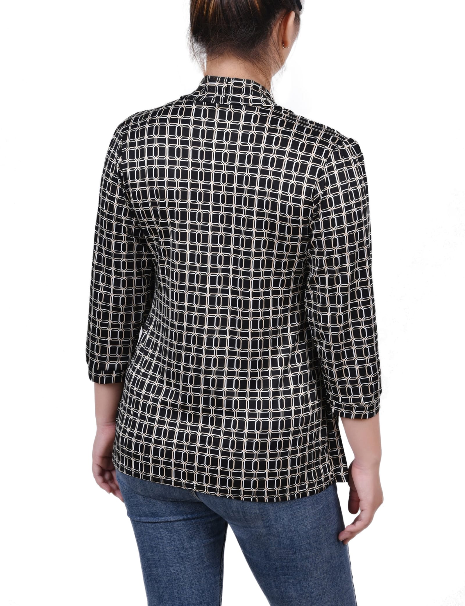 3/4 Sleeve Two-Fer Top thumbnail 3