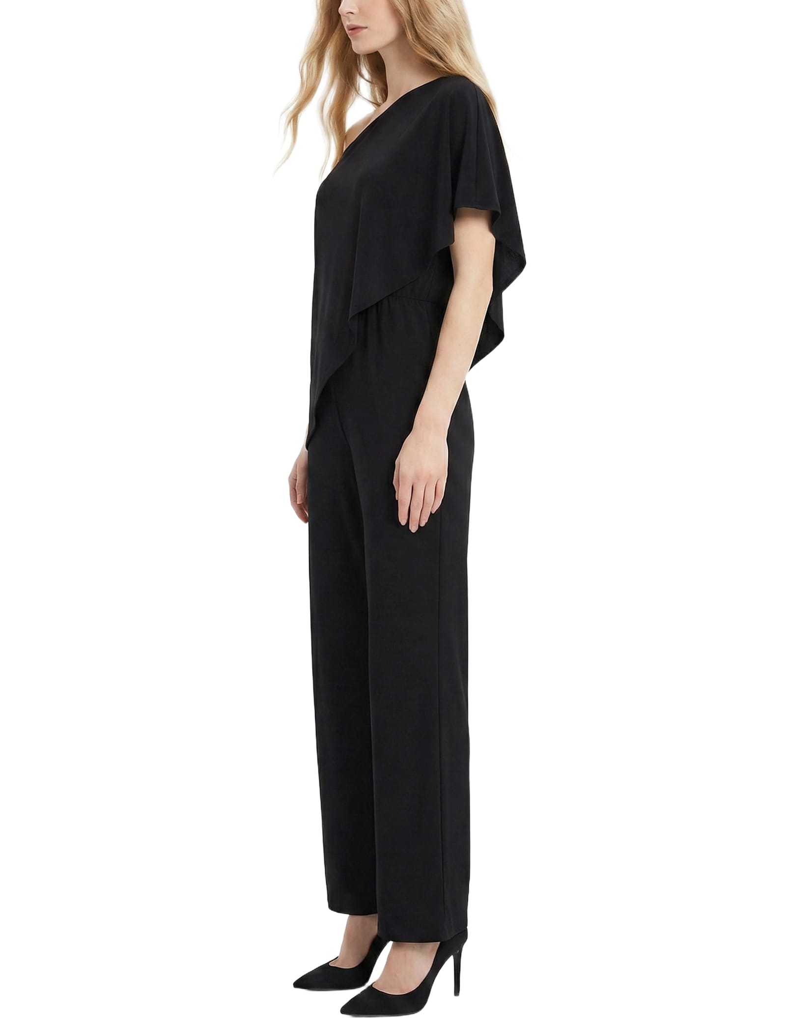 Petite Cape-Top Knit Jumpsuit thumbnail 3
