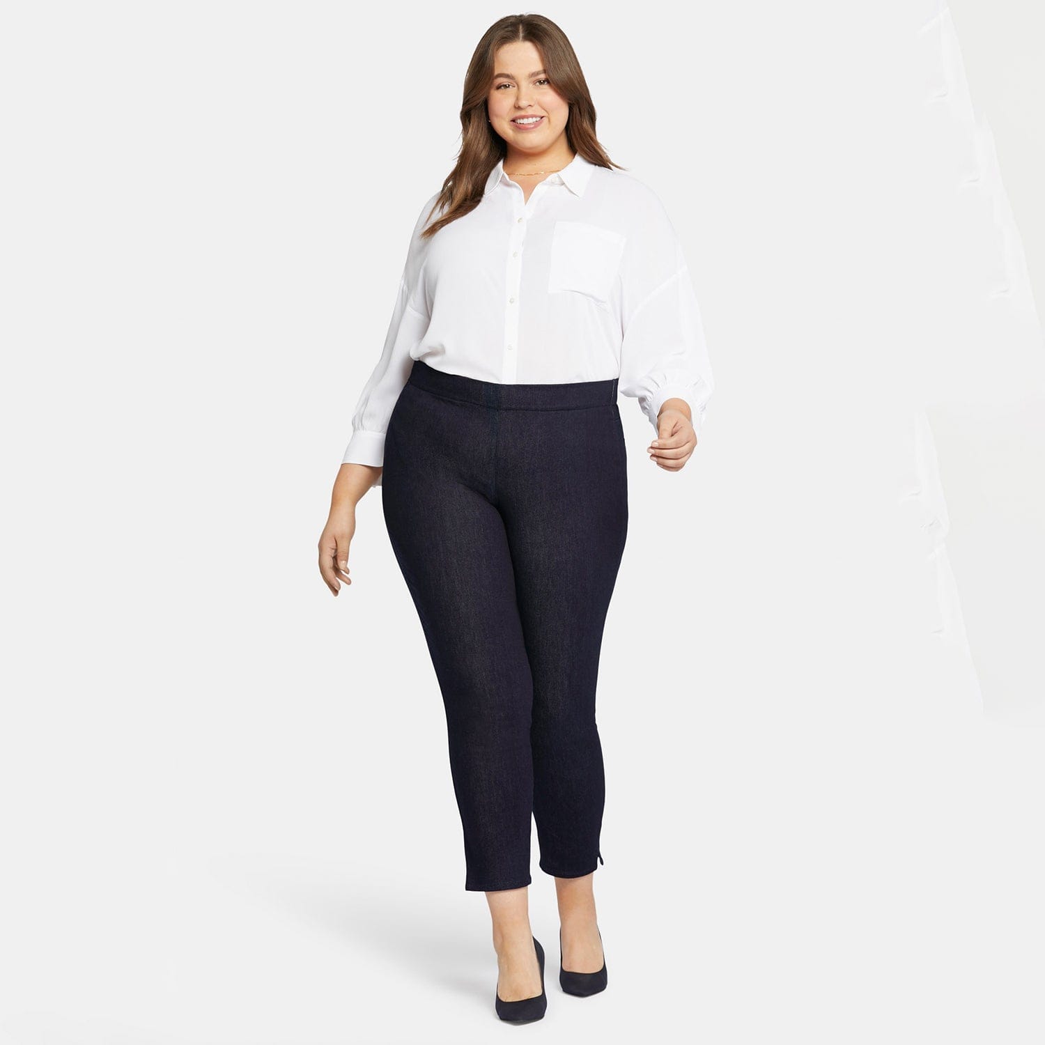 Skinny Ankle Pull-on Jeans in Plus Size thumbnail 7