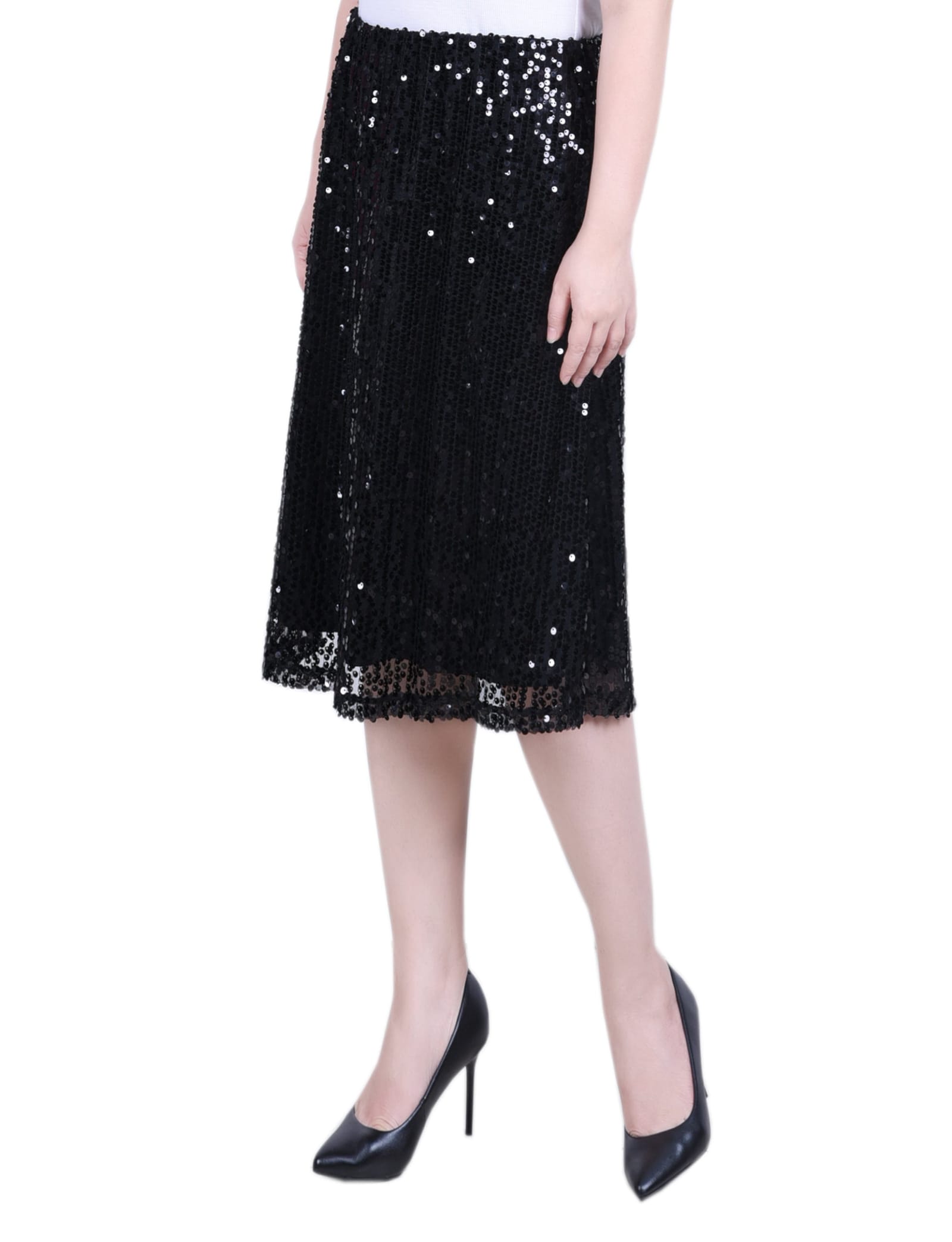 Petite Knee Length Sequined Skirt thumbnail 2