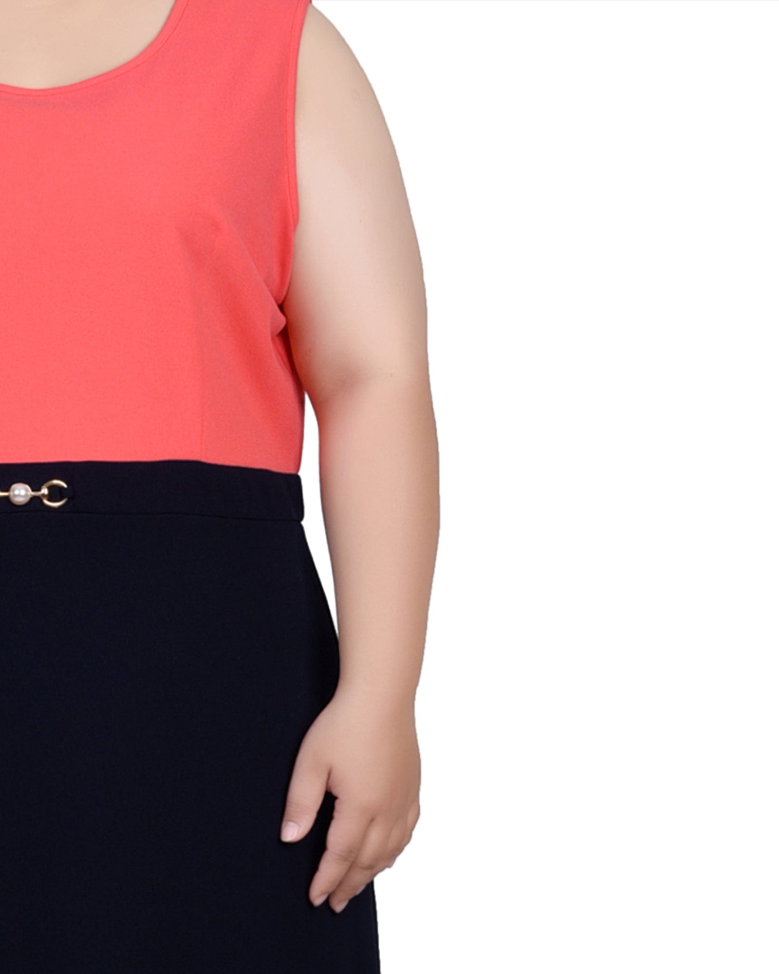 Plus Size 3/4 Sleeve 2 Piece Dress Set thumbnail 3