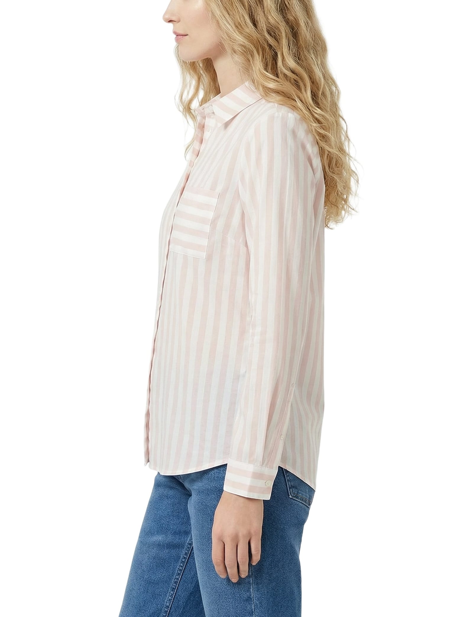 Long Sleeve Blouse with Chest Pocket thumbnail 3
